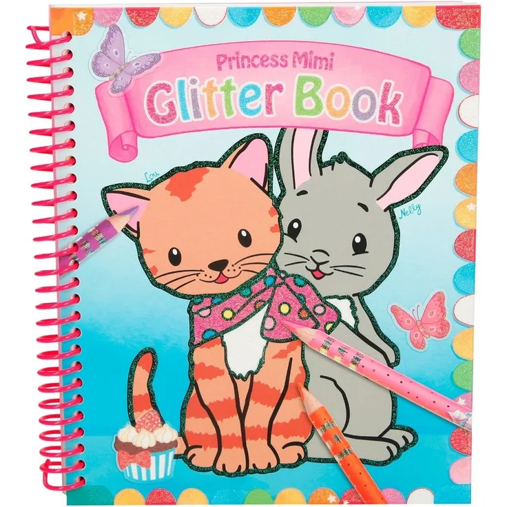 Princess Mimi Glitter Book Malbuch