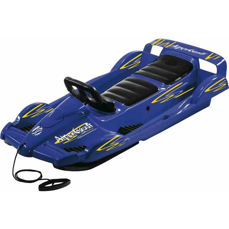 Alpengaudi Alpengaudi ALPEN DOUBLE RACE Lenkbob Zweisitzer Sitzpolster Winter Freizeit blau NEU