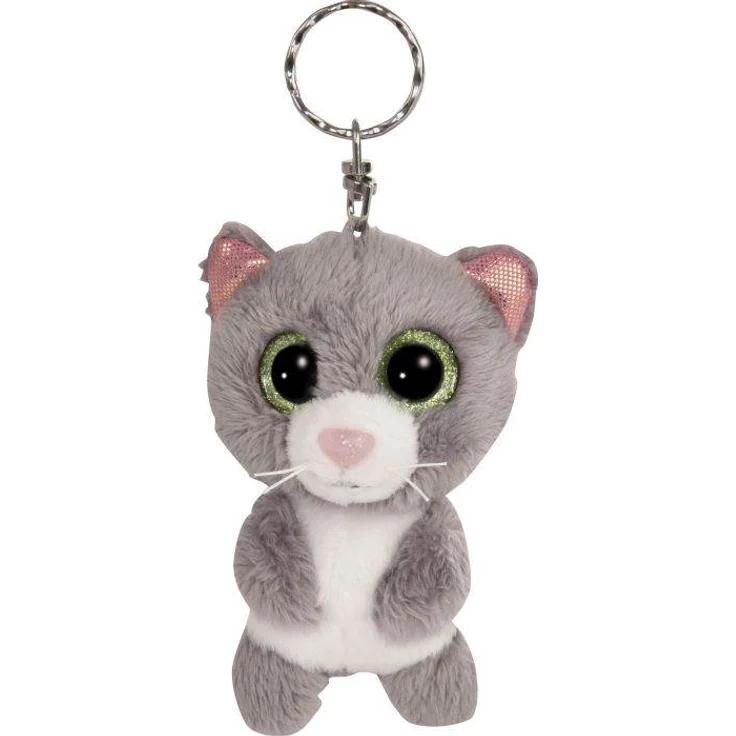 Nici 48692 Schlüsselanhänger GLUBSCHIS Katze grau Felinja 9cm – Bild 2