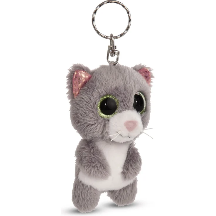 Nici 48692 Schlüsselanhänger GLUBSCHIS Katze grau Felinja 9cm – Bild 1