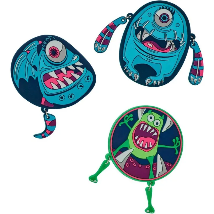 DerDieDas Wechselbuttons 3-TLG. HAPPY MONSTER