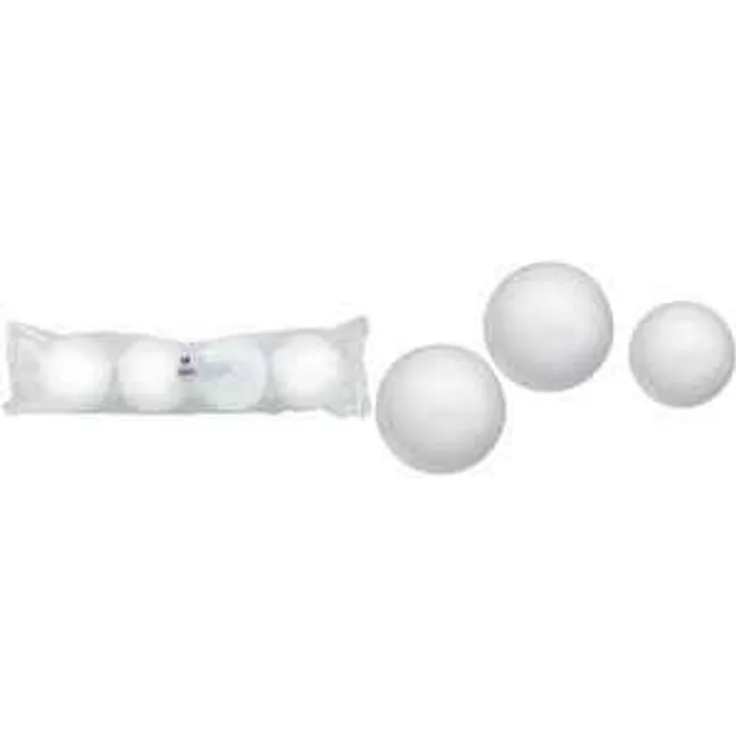 KNORR prandell Styroporkugel-Set, Durchmesser: 70 mm, weiß