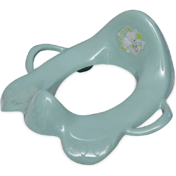 Lorelli Toilettenaufsatz Toilettensitz mit Griffe Spritzschutz ergonomische Form dunkelgrün