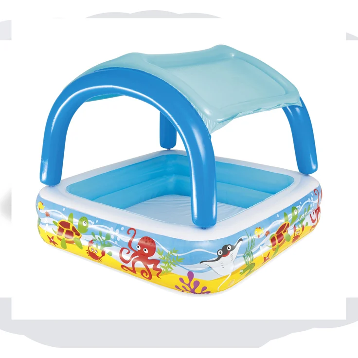 Bestway Spielbecken mit Vordach Blau 140 x 140 x 114 cm 52192 – Bild 21