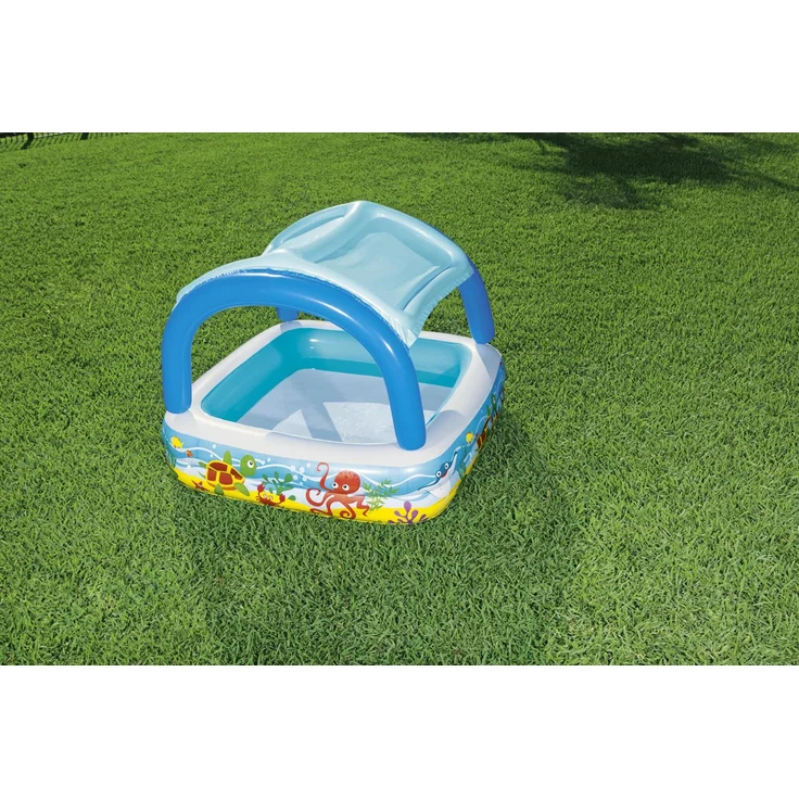 Bestway Spielbecken mit Vordach Blau 140 x 140 x 114 cm 52192 – Bild 35