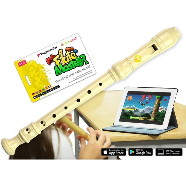 Voggenreiter Blockflöte mit Lern-App Flute Master deutsch - Preisvergleich – Bild 1