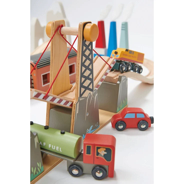 Holzeisenbahn Set Groß | Tender Leaf Toys - Preisvergleich – Bild 7