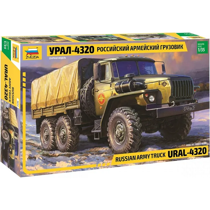 Zvezda Ural 4320 Truck makett 1:35 (3654)