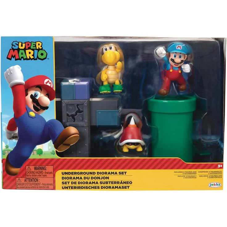 Nintendo Super Mario 6cm Figuren Multipack Diorama Spielset - Unterirdische Welt – Bild 1