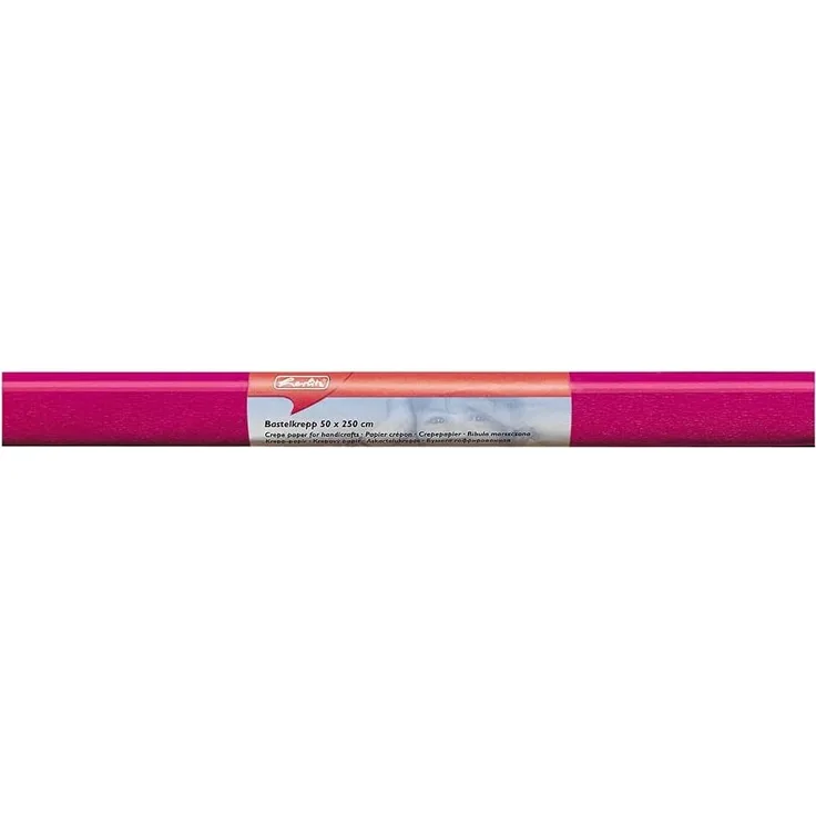 herlitz 253062 Krepp-Papier, (B) 500 x (L) 2.500 mm, pink