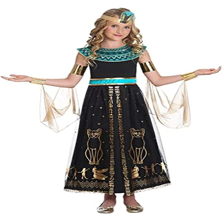 Amscan dress up Kostüm Dazzling CleoMädchen schwarz mt 6 - 8 Jahre – Bild 1