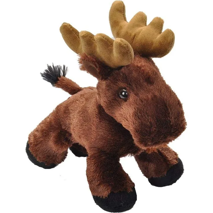 Wild Republic Hug 'ems Plüschtier, Kuscheltier, Elch 18 Cm