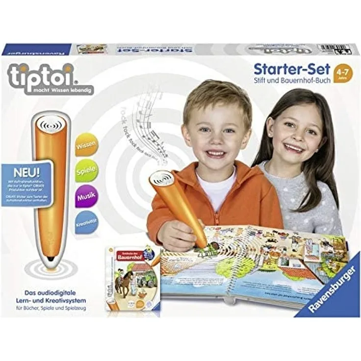 Tiptoi Starter-Set Wieso? Weshalb? Warum? Entdecke Den Bauernhof. Tiptoi Stift Mit Aufnahmefunktion Und Buch Entdecke Den Bauernhof"