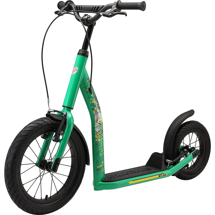 BIKESTAR Tretroller Kinderroller ab 8 Jahre | 16 Zoll New Gen Sport | Grün – Bild 7