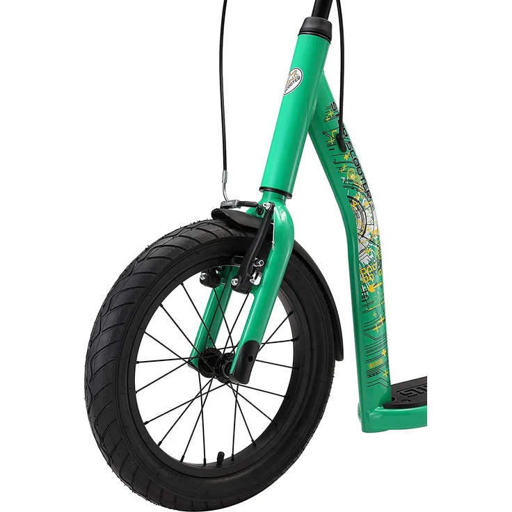 BIKESTAR Tretroller Kinderroller ab 8 Jahre | 16 Zoll New Gen Sport | Grün – Bild 8