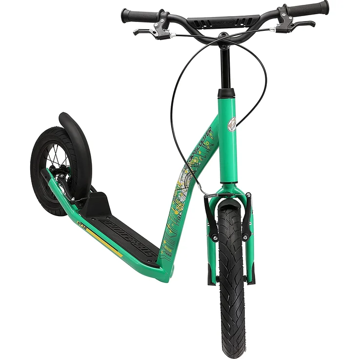 BIKESTAR Tretroller Kinderroller ab 8 Jahre | 16 Zoll New Gen Sport | Grün – Bild 3