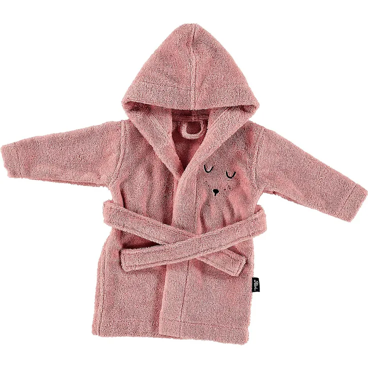 Alvi Bademantel mit Kapuze 86/92 rosa