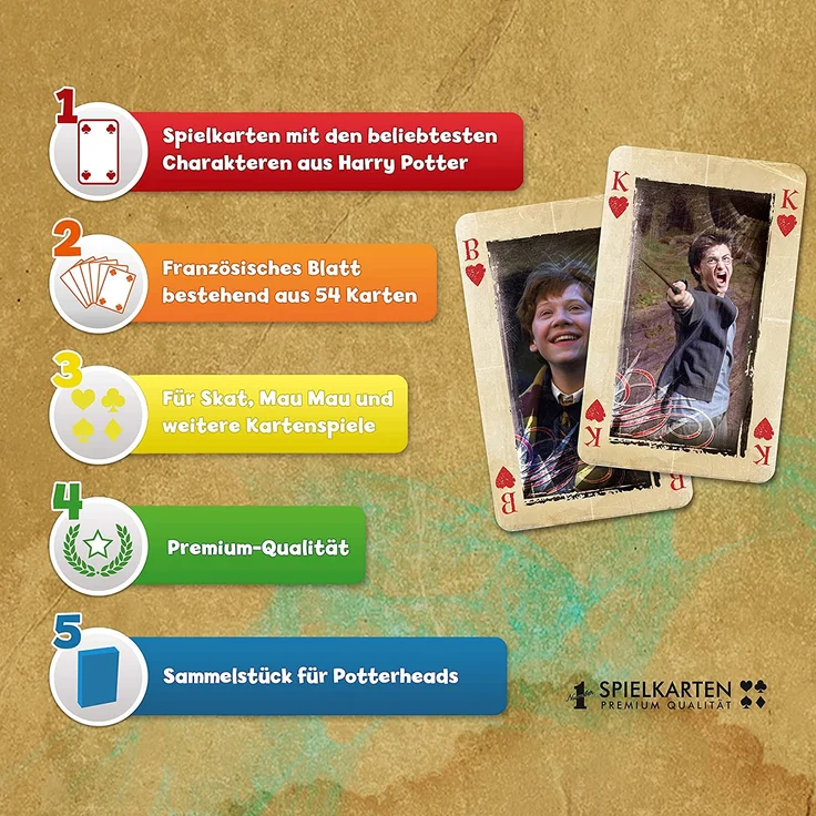 Winning Moves GmbH Harry Potter Spielkarten – Bild 3