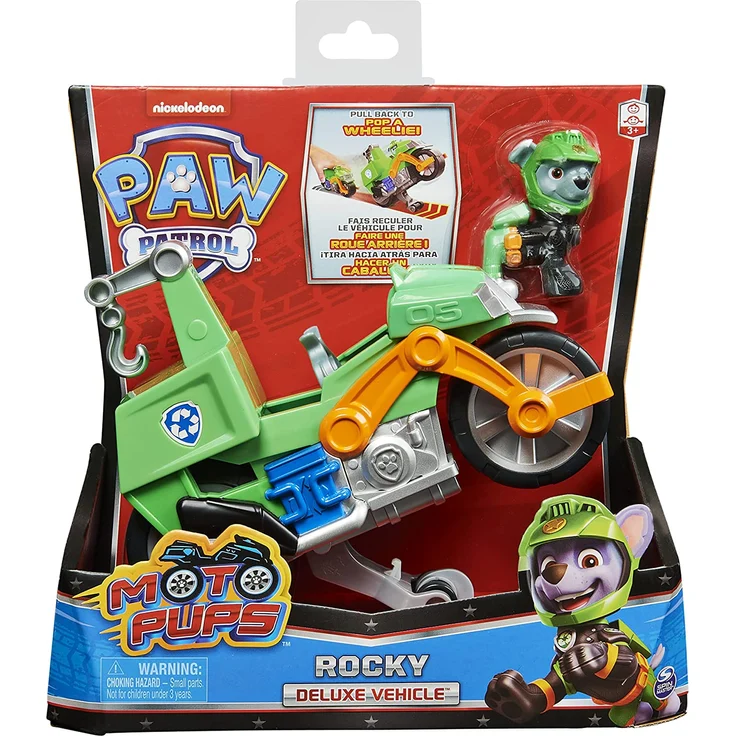 Spin Master - Paw Patrol - Moto Pups - Rocky Deluxe Vehicle – Bild 2