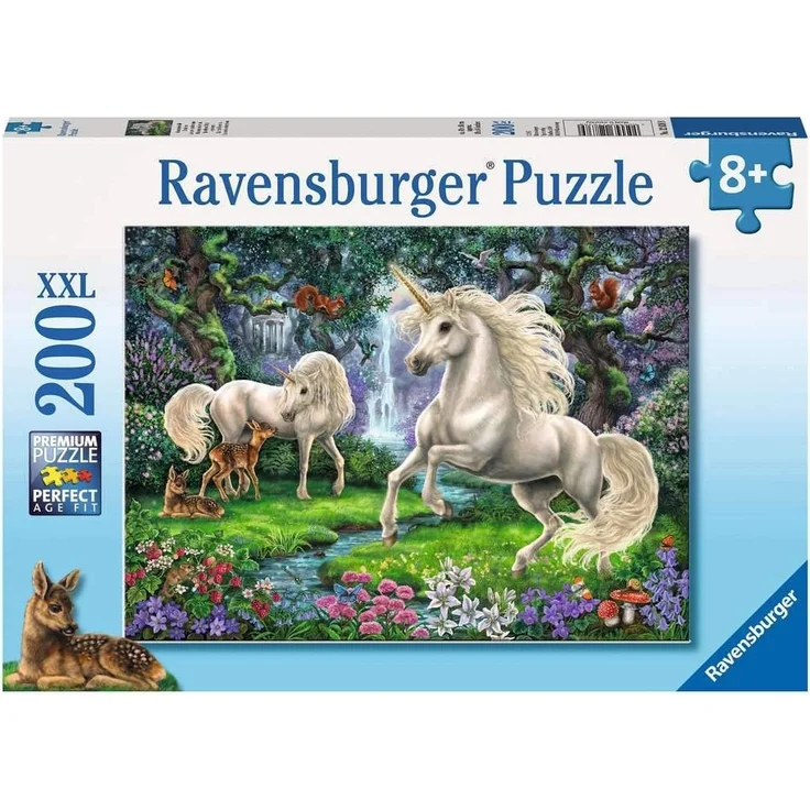 Ravensburger 200 Teile XXL Puzzle Geheimnisvolle Einhörner – Bild 1