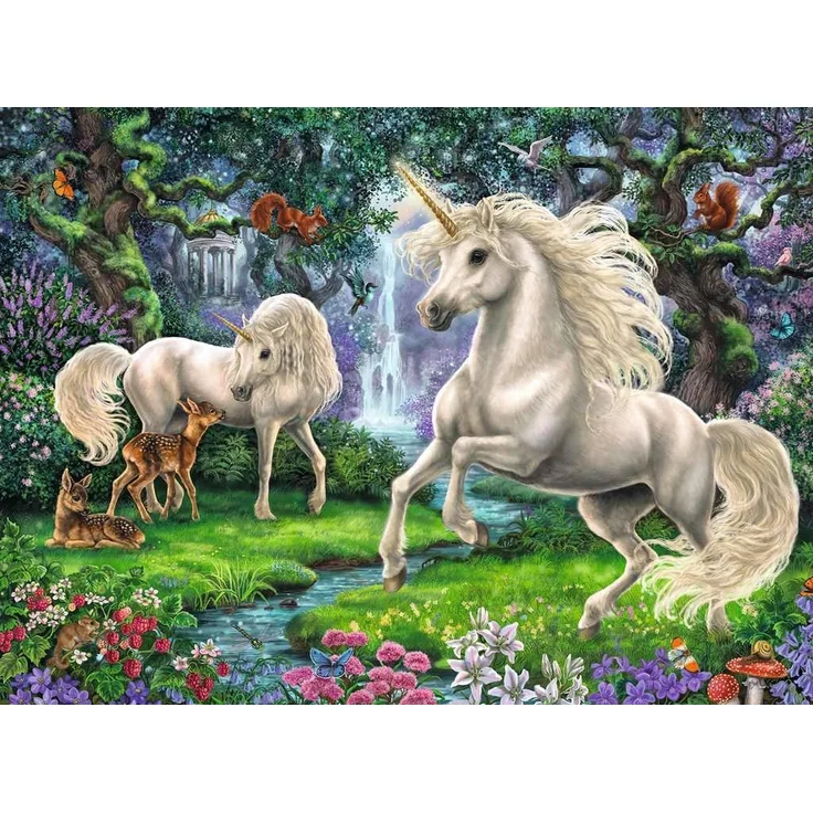Ravensburger 200 Teile XXL Puzzle Geheimnisvolle Einhörner – Bild 3