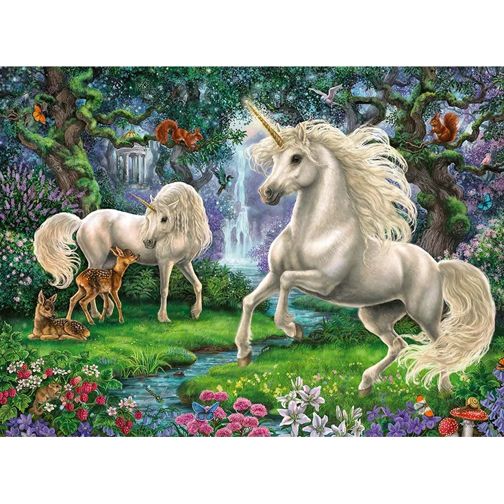 Ravensburger 200 Teile XXL Puzzle Geheimnisvolle Einhörner – Bild 4