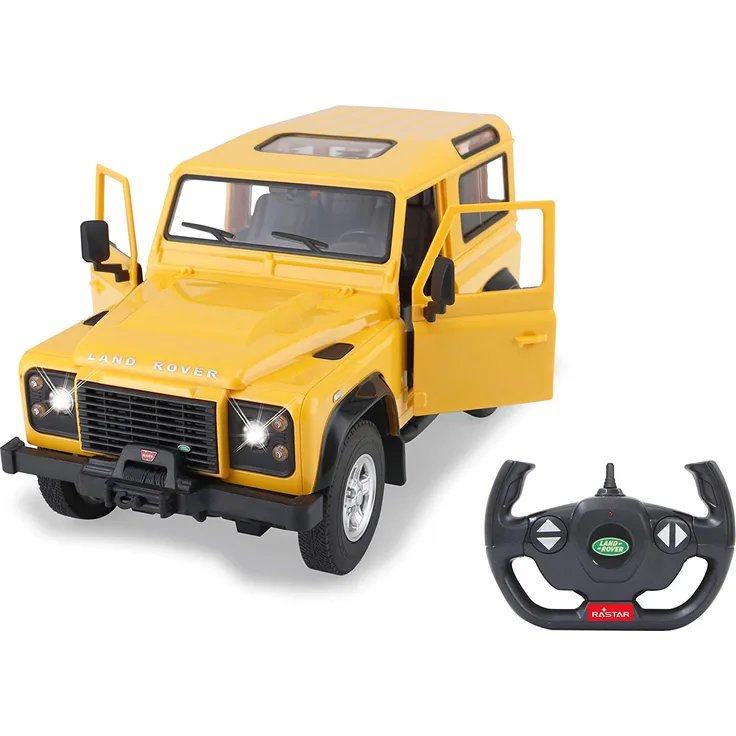 RC-Auto Land Rover Defender 29 cm 1:14 gelb 2-teilig