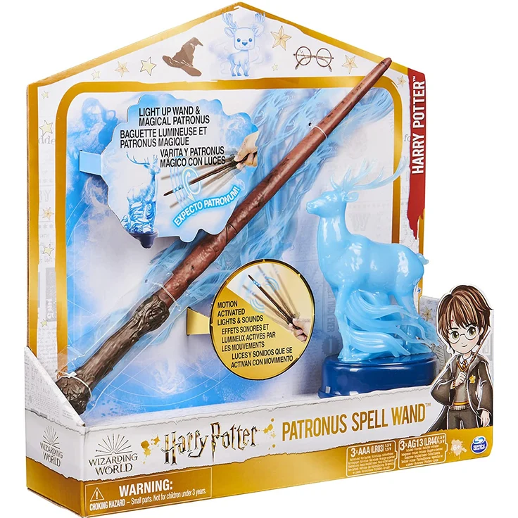 Wizarding World Harry Potter - Interaktiver Zauberstab von Harry Potter mit Patronus-Figur Licht- und Geräuscheffekten Magic 6 Jahr(e) Mit Ton AAA - Preisvergleich – Bild 6