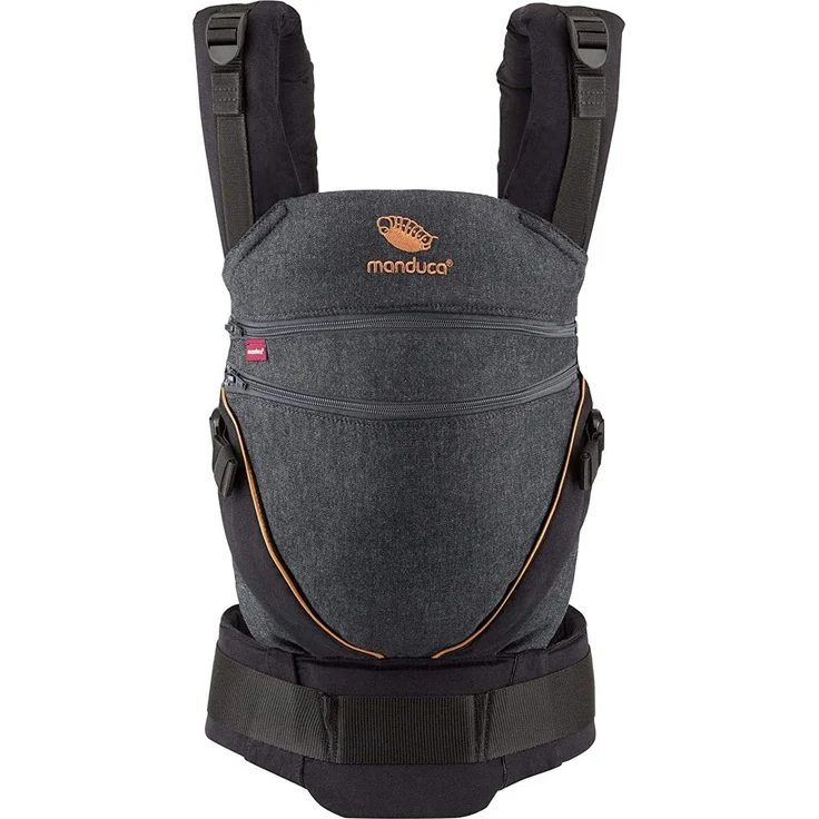 Manduca 'XT Cotton' Babytrage 2020, 3 Tragepositionen, in Denimblack – Bild 2