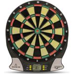 Carromco Electronic Dart Board Score 2nd Generation 92016 Unisex Erwachsene, Schwarz, Rot, Grün, Gelb