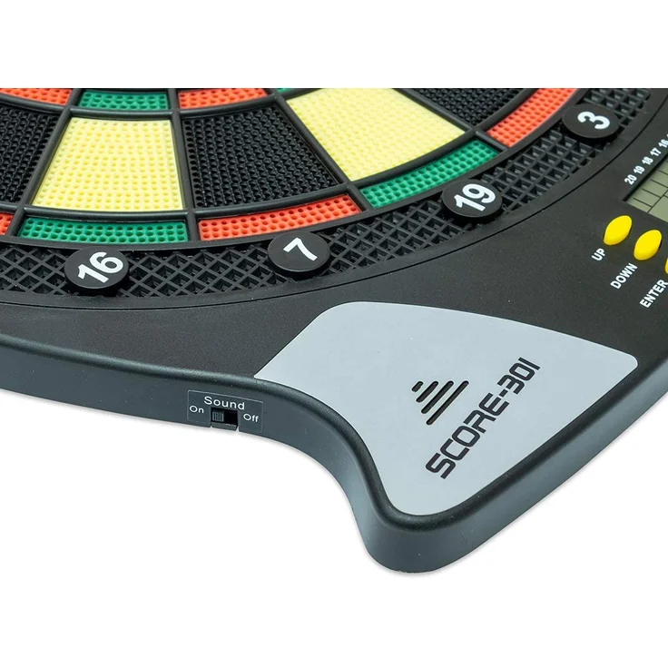 Carromco Electronic Dart Board Score 2nd Generation 92016 Unisex Erwachsene, Schwarz, Rot, Grün, Gelb – Bild 6