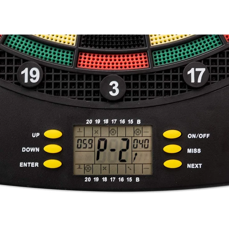 Carromco Electronic Dart Board Score 2nd Generation 92016 Unisex Erwachsene, Schwarz, Rot, Grün, Gelb – Bild 4