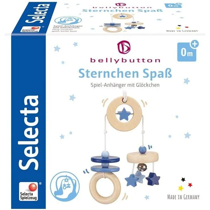 Selecta 64015 Sternchen Spaß, Minitrapez - bellybutton, blau, 15,5 cm