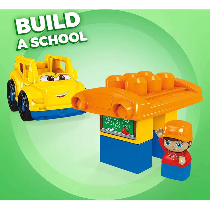 Mega Bloks GCX10 - Kleines Fahrzeug Schulbus, 6 Teile – Bild 4