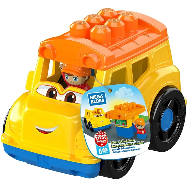 Mega Bloks GCX10 - Kleines Fahrzeug Schulbus, 6 Teile – Bild 6