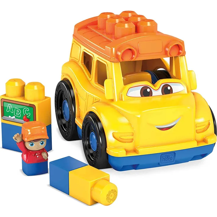 Mega Bloks GCX10 - Kleines Fahrzeug Schulbus, 6 Teile