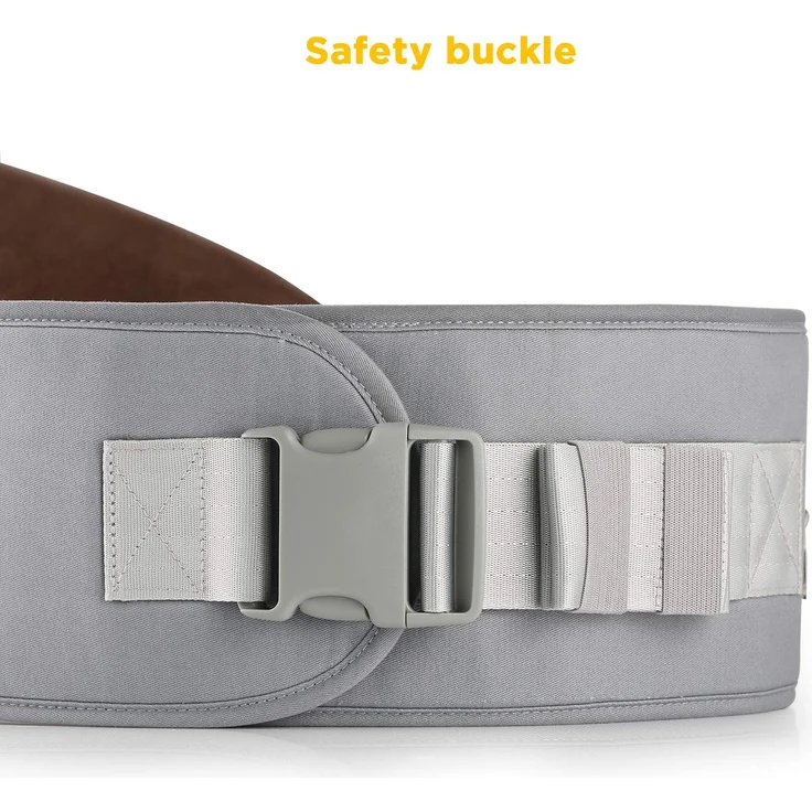 GAGAKU Baby Hüftsitz Leichte Taille Hocker 4 Tragepositionen für Kinder 0-36 Monate Neugeborenes - Grau – Bild 3