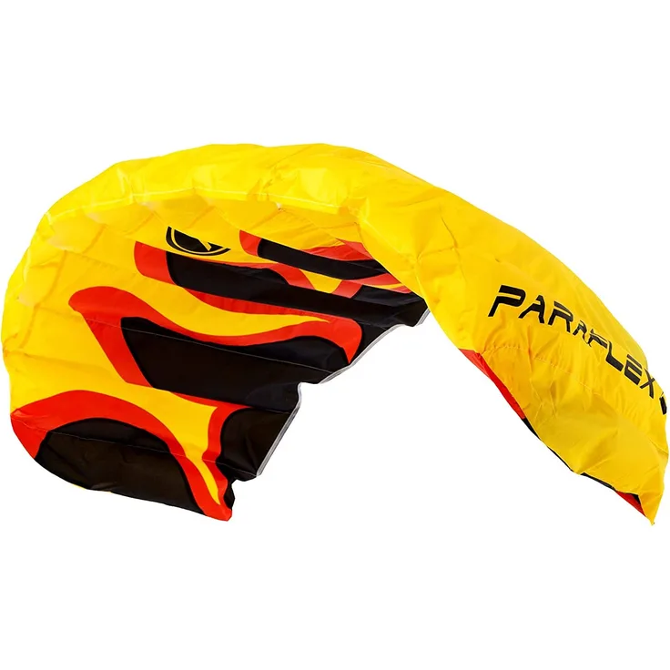 Wolkenstürmer® Paraflex Basic 2-Leiner Lenkmatte 1. 7 Flame - Kite Drachen mit Flugschlaufen – Zweileiner Lenkdrachen - Flugdrachen für Anfänger & Kinder ab 6 Jahren
