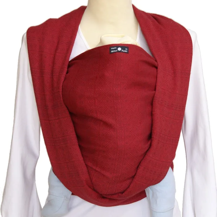 Didymos 218006 Babytragetuch, Modell Indio rubinrot, Größe 6