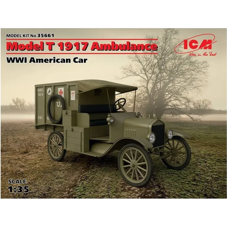 ICM 35661 Model T 1917 Ambulance WWI American Car