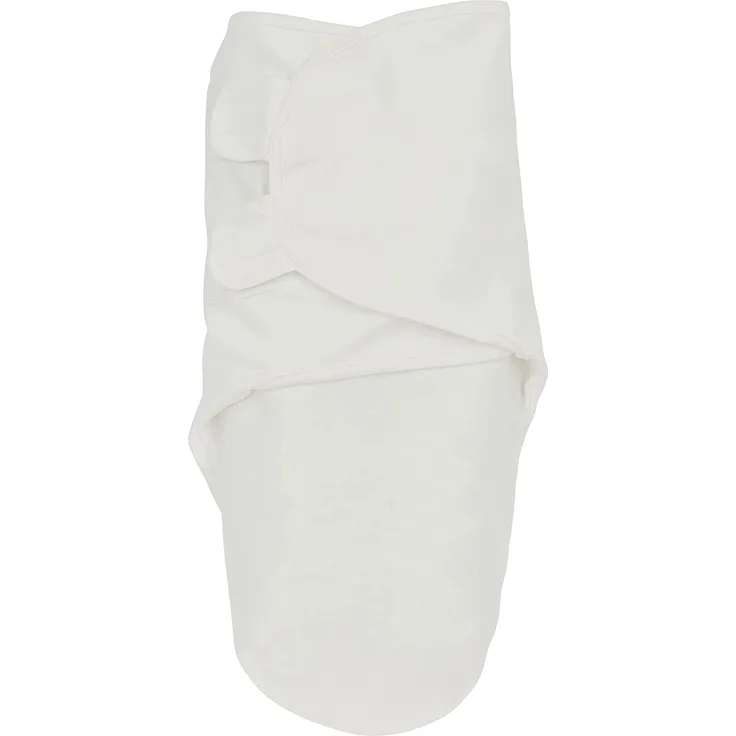 Meyco Baby Uni Pucksack, Erstausstattung Neugeborene (Pucktuch für Babys ab 0-3 Monaten, weicher Schlafkomfort, 100% Baumwolle, atmungsaktiv, Einschlafhilfe), Cremeweiß
