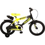 Volare Sportivo, Kinderfahrrad 16 Zoll Neon Gelb Schwarz