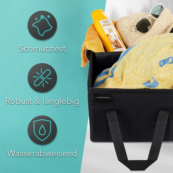 LIONSTRONG Rücksitz Organizer zum Schutz ihrer Autositze, Rückenlehnenschutz aus wasserdichtem Stoff (Box) – Bild 7