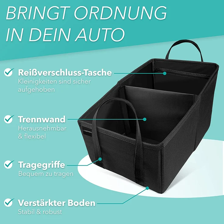 LIONSTRONG Rücksitz Organizer zum Schutz ihrer Autositze, Rückenlehnenschutz aus wasserdichtem Stoff (Box) – Bild 5