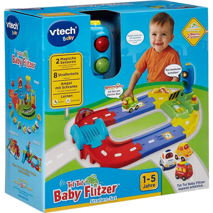 Vtech Baby 80-127804 - Tut Tut Baby Flitzer - Straßen-Set