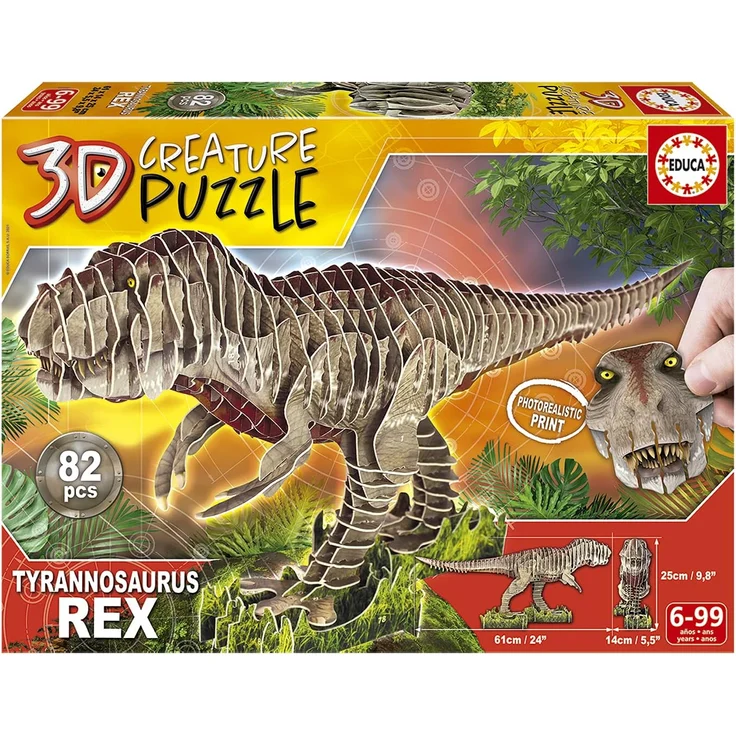 EDUCA - 3D T-Rex 82 Teile Puzzle – Bild 1