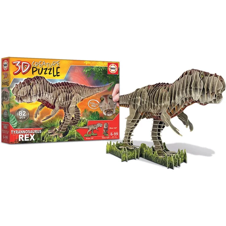 EDUCA - 3D T-Rex 82 Teile Puzzle – Bild 6