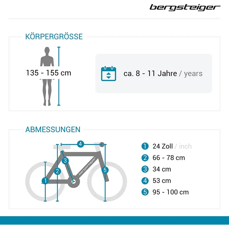 Bergsteiger Jugendfahrrad Atlantis, 18 Gang Shimano Tourney RD-TY300 Schaltwerk, Kettenschaltung, 24 Zoll, RH 34 cm, schwarz/pink – Bild 2