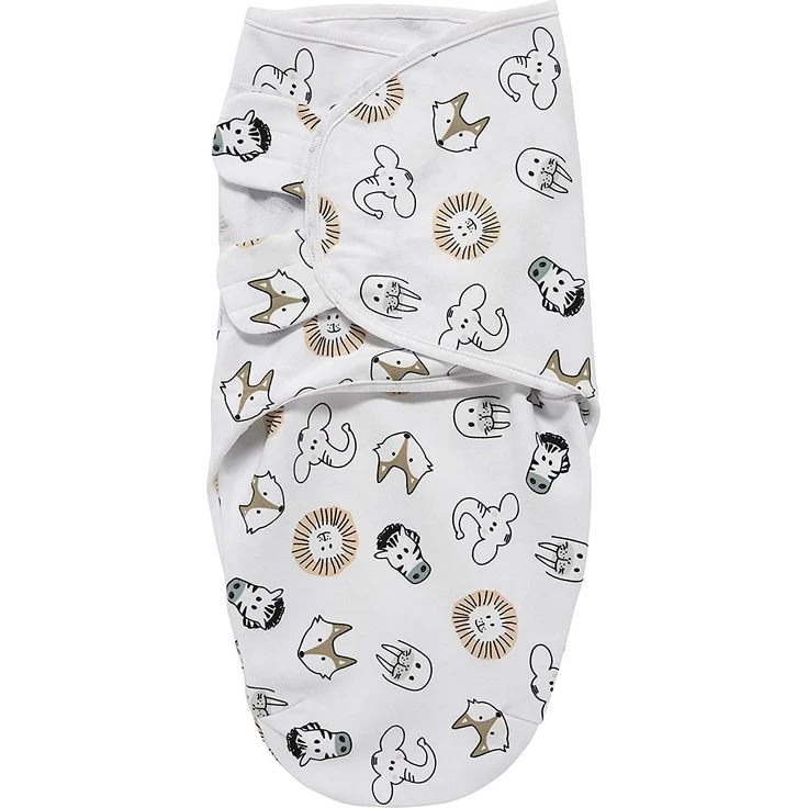 Meyco Animal Swaddle Pucktuch, 4–6 Monate Weiß – Bild 1
