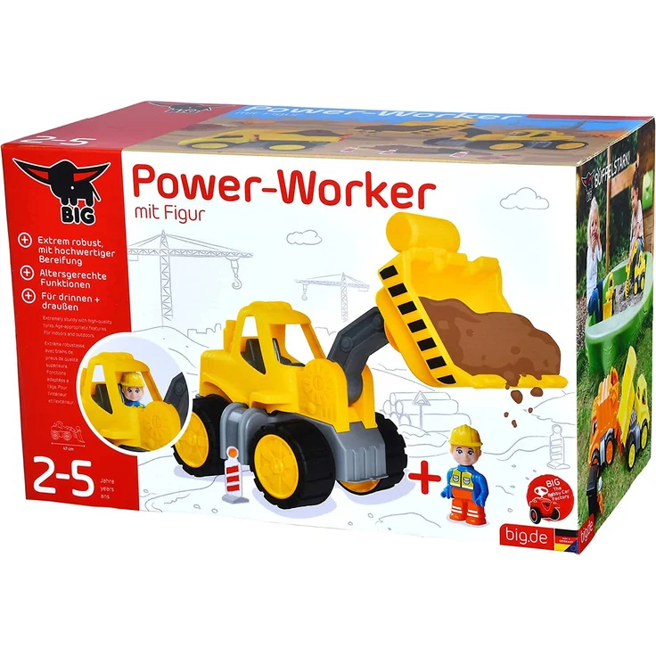 BIG-Power-Worker Radlader + Figur – Bild 15